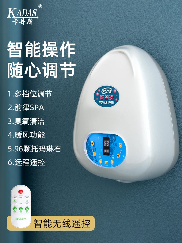 SPA spa home bathtub bubble bath bubble massage ultrasonic ozone bath cleaning instrument