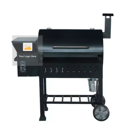 SPCC,black powder coated grill with grilling and smoking big space