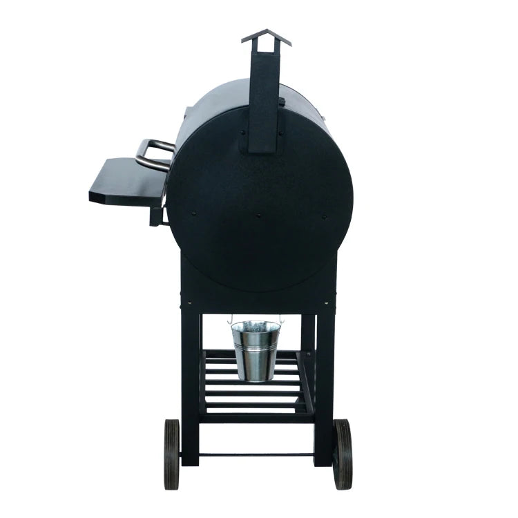 SPCC,black powder coated grill with grilling and smoking big space