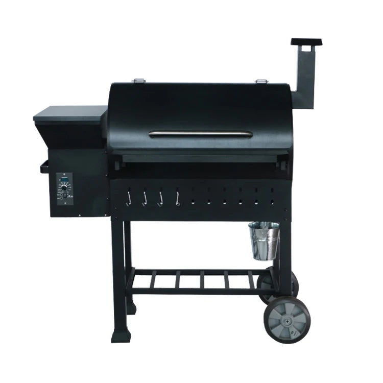SPCC,black powder coated grill with grilling and smoking big space