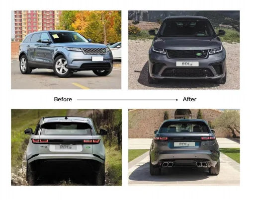 SVA Style Car Bodykit Fit For Range Rover Velar 2017-2021 Front Bumper Rear Bumper Grille Tail Throat