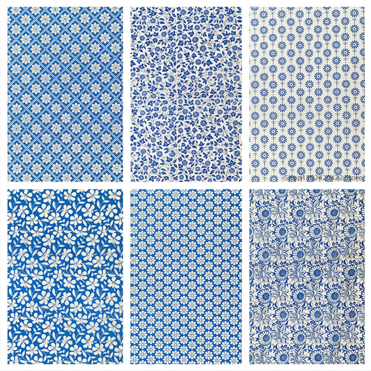 MMOOKA 1PCS New Pottery Ceramics Clay Transfer Paper Glaze Underglaze Flower Paper Jingdezhen Blue and White Porcelain Decal PaperMMOOKA.COM