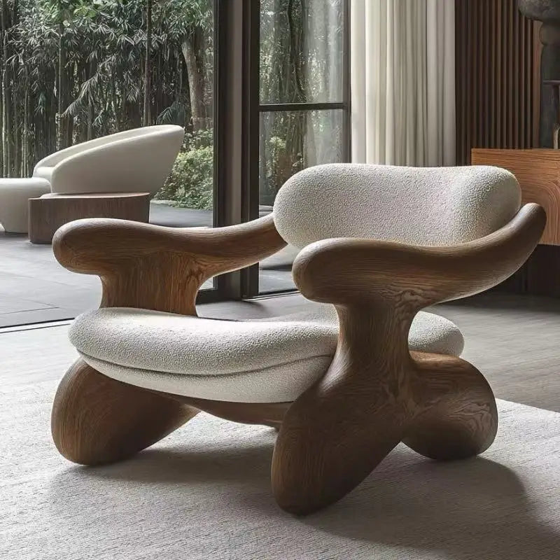 ANTNX Makeup Designer Living Room Chairs Luxury Modern Wooden Reading Living Room Chairs Ergonomic Dresser Sillon Postmodern Furniture ANTNX.COM