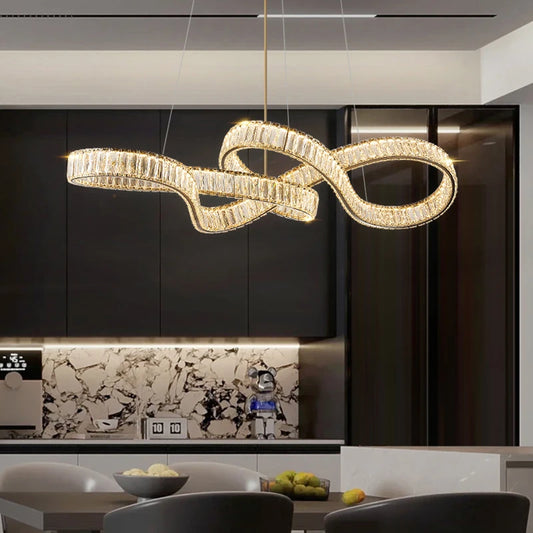 home decorationPendant lights, luxury crystal living room chandelier, dining room Pendant lamp, ceiling light, indoor lighting