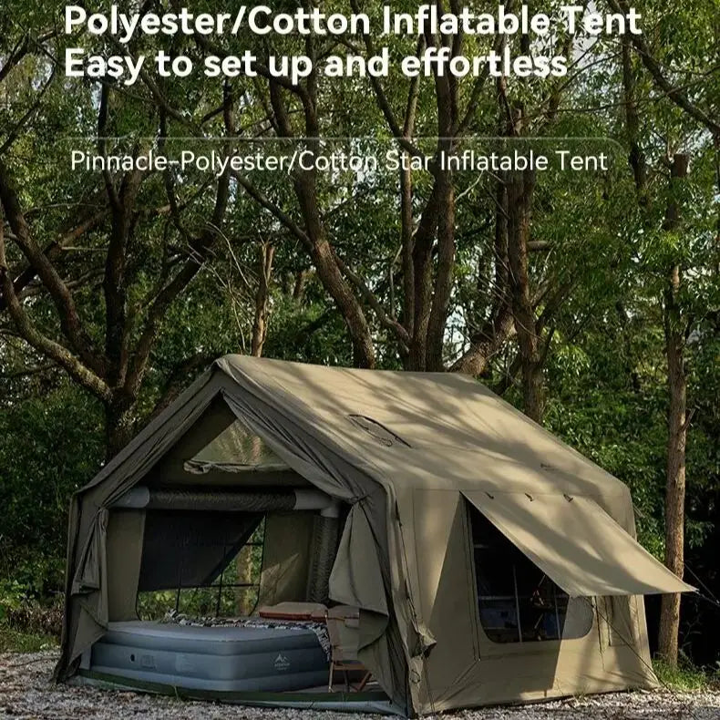 ANTNX Inflatable Tent for Camping - 6-8 Person 80.73 Square Feets Quick Setup Blow Up Tent,4 Season Inflatable Tent with Stove  Jack ANTNX.COM