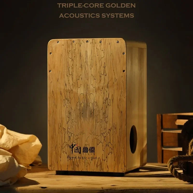 ANTNX Solid Wood Cajon Box Drum Professional Hand Drums Portable Beginner Tambourine Meditation Sounds Fantastic Musical Instrument ANTNX.COM