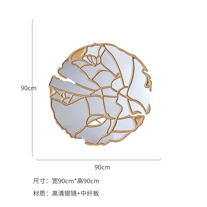 MMOOKA Bathroom Wall Mirrors Room Decor Aesthetic Luxury Large Model Wall Mirror Design Modern Style Espelho Parede Decoration Bedroom