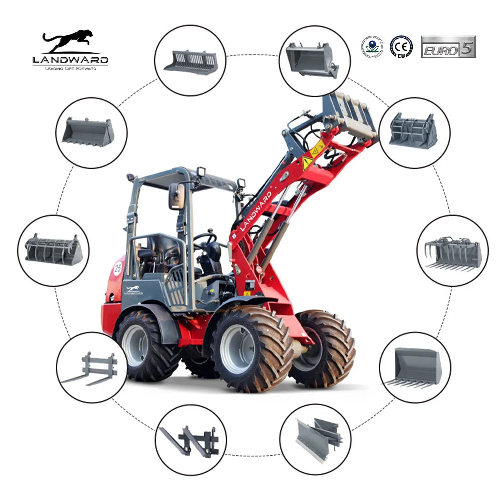 ANTNX Kubota Diesel Loader Hot Sale 4WD Project Use Loading Machinery All Terrain Off-Road Small Loader CE Euro 5 Wholesale Customized ANTNX.COM