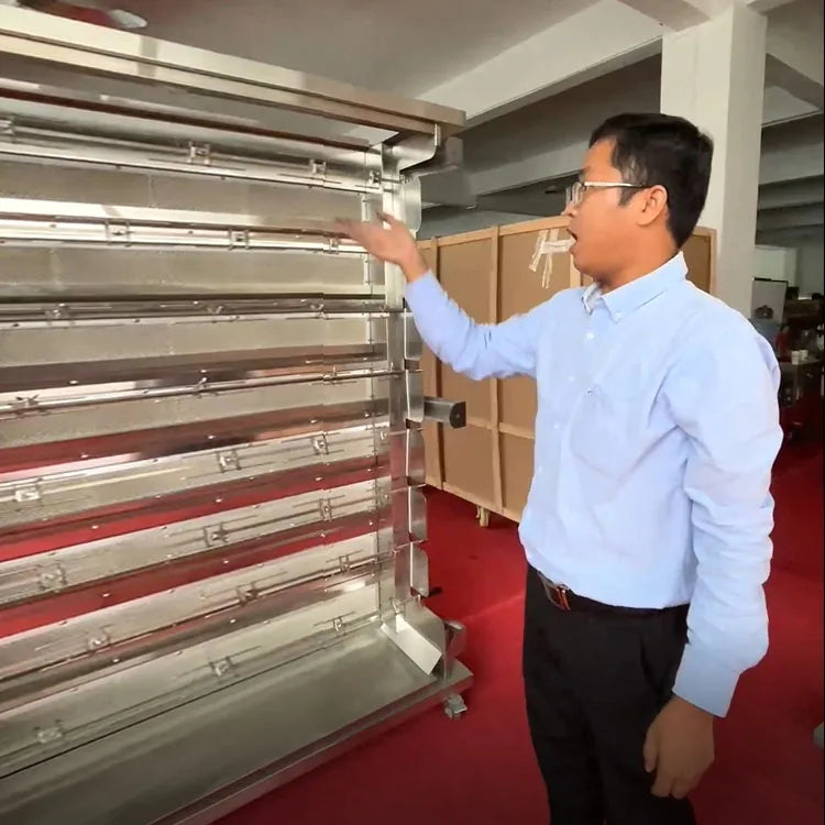 ANTNX best price vertical double door gas 2 to 8 rods commercial roasted chicken rotisseries machine chicken rotisserie oven ANTNX.COM