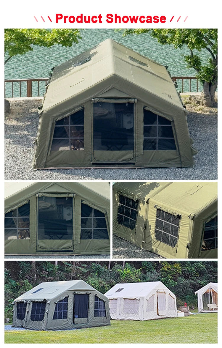 ANTNX Camping Inflatable Tent,3.6x3.8x2.2M One Room,Waterproof and UV Resistant,Outdoor Tent Suitable for Camping,Quick Auto Open ANTNX.COM