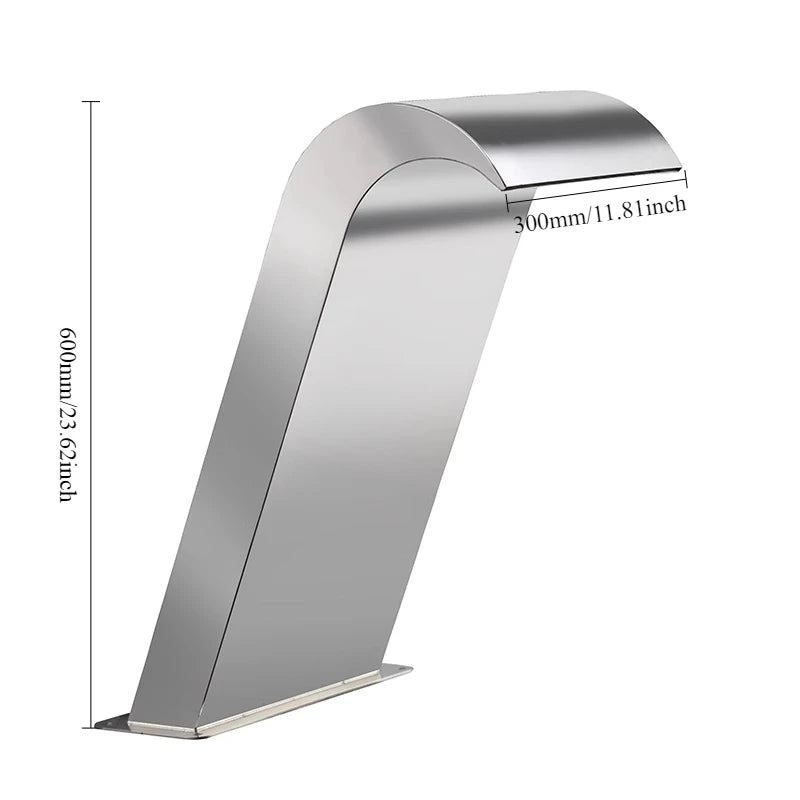 ANTNX Stainless steel Waterfall  waterscape custom garden waterscape garden villa swimming ANTNX.COM