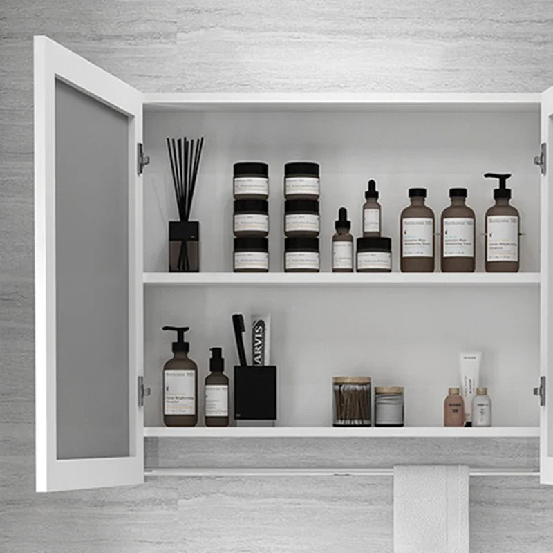 MMOOKA Nordic Wall Mounted Cabinets Mirror Storage Space Saving Aesthetic Bathroom Cabinets Makeup Shower Mobile Bagno Home Furniture