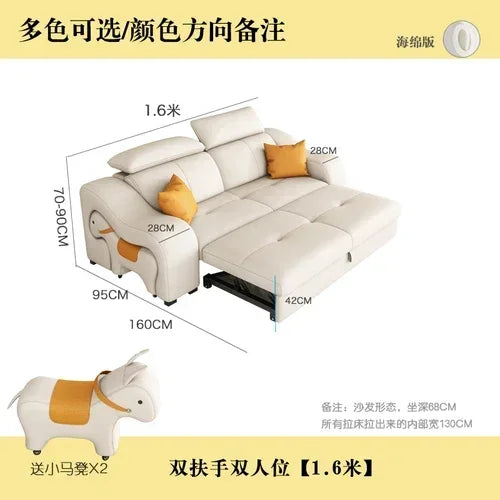 MMOOKA Sofá Modular individual para sala de estar, mueble plegable para jardín, oficina, Convertible, HDH