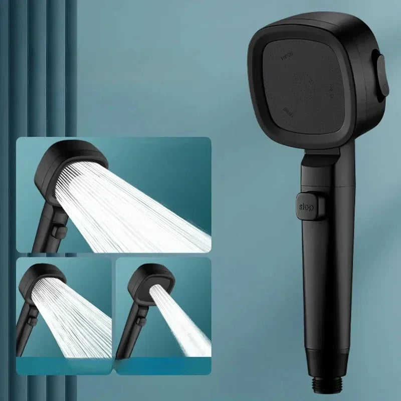 MMOOKA High Pressure Shower Head Water Saving 3-Modes Shower Heads Hanging Adjustable Water Massage Sprayer Bathroom 2025   New MMOOKA.COM