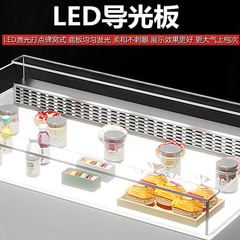 Sandwich cabinet, horizontal cake, dessert, refrigerated display island cabinet, fruit and sushi, open storage cabinet