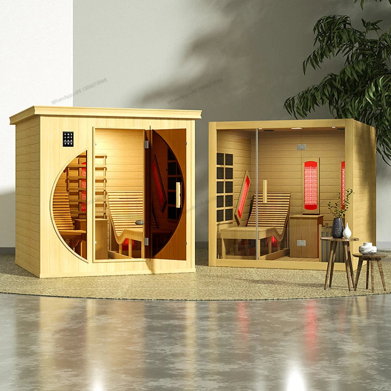 Sauna room, household sweat steaming room, sauna room, far infrared whole body physical therapy, dry and wet steam sweat steamin