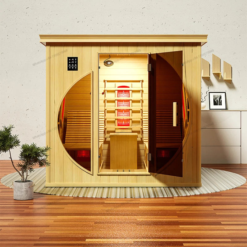 Sauna room, household sweat steaming room, sauna room, far infrared whole body physical therapy, dry and wet steam sweat steamin