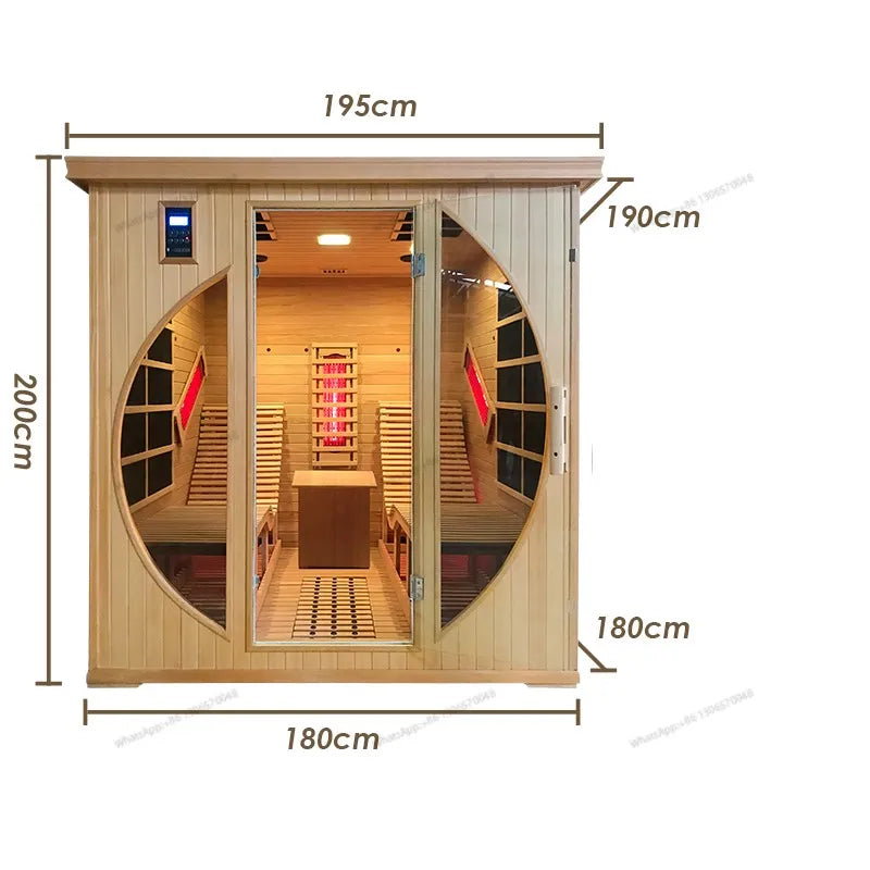Sauna room, household sweat steaming room, sauna room, far infrared whole body physical therapy, dry and wet steam sweat steamin