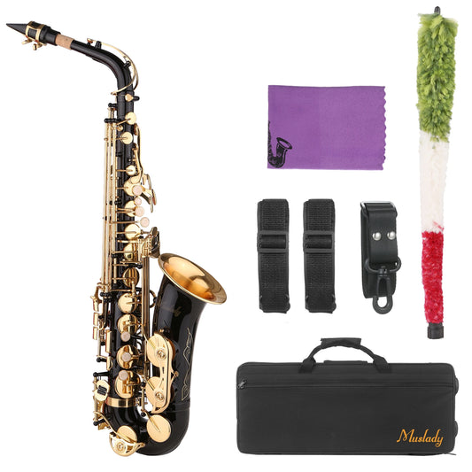 Saxophone Black Paint E-flat Sax Brass Eb Alto saxophone alto sax With Saxophone mouthpiece wind instrument musical instruments