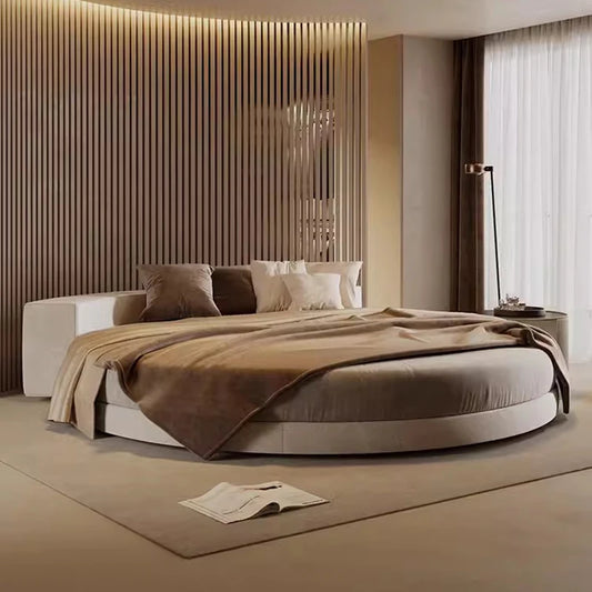 ANTNX Organizer Ltalian Bed Frame Double Modern Cheap Aesthetics Minimalist Bed European Safe Design Wood Cama Casal Home Furniture ANTNX.COM