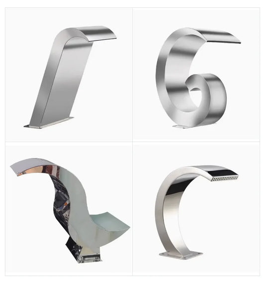 ANTNX Stainless steel Waterfall  waterscape custom garden waterscape garden villa swimming ANTNX.COM