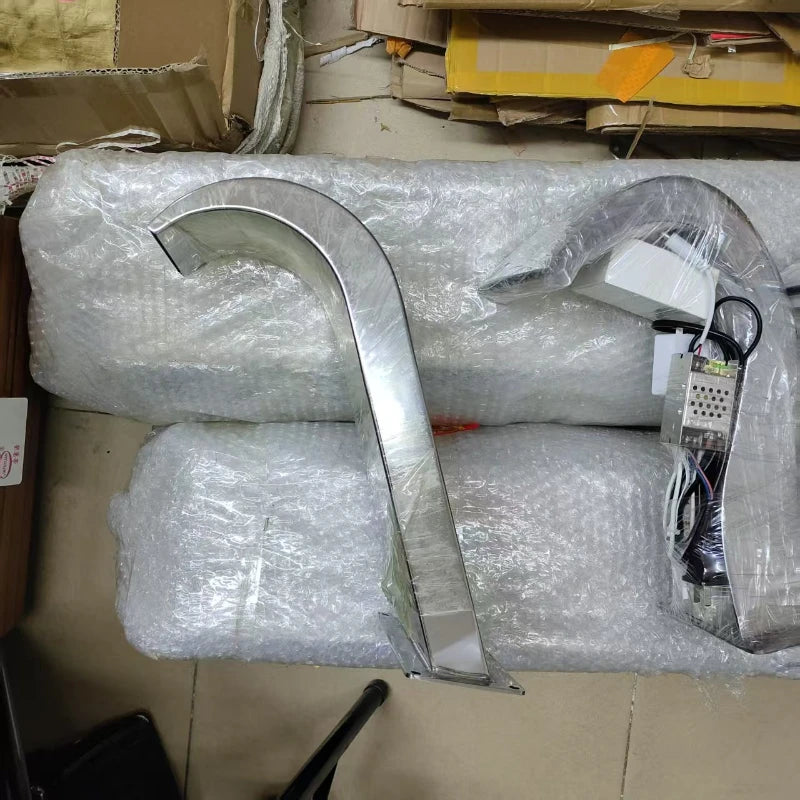 ANTNX Stainless steel Waterfall  waterscape custom garden waterscape garden villa swimming ANTNX.COM