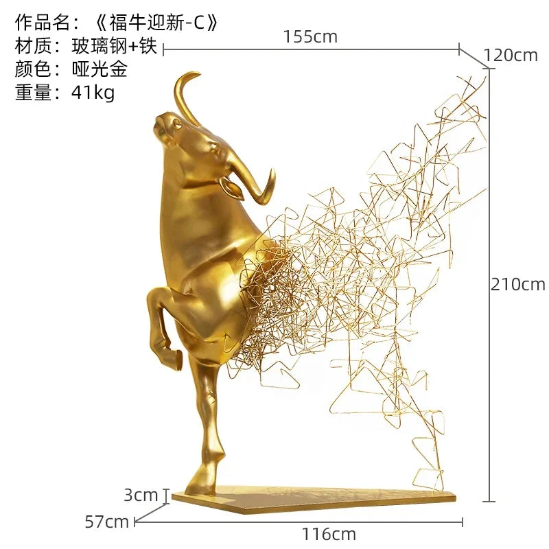 MMOOKA Sculpture Large Villa High-Grade Ornaments Sales Office Abstract Artwork