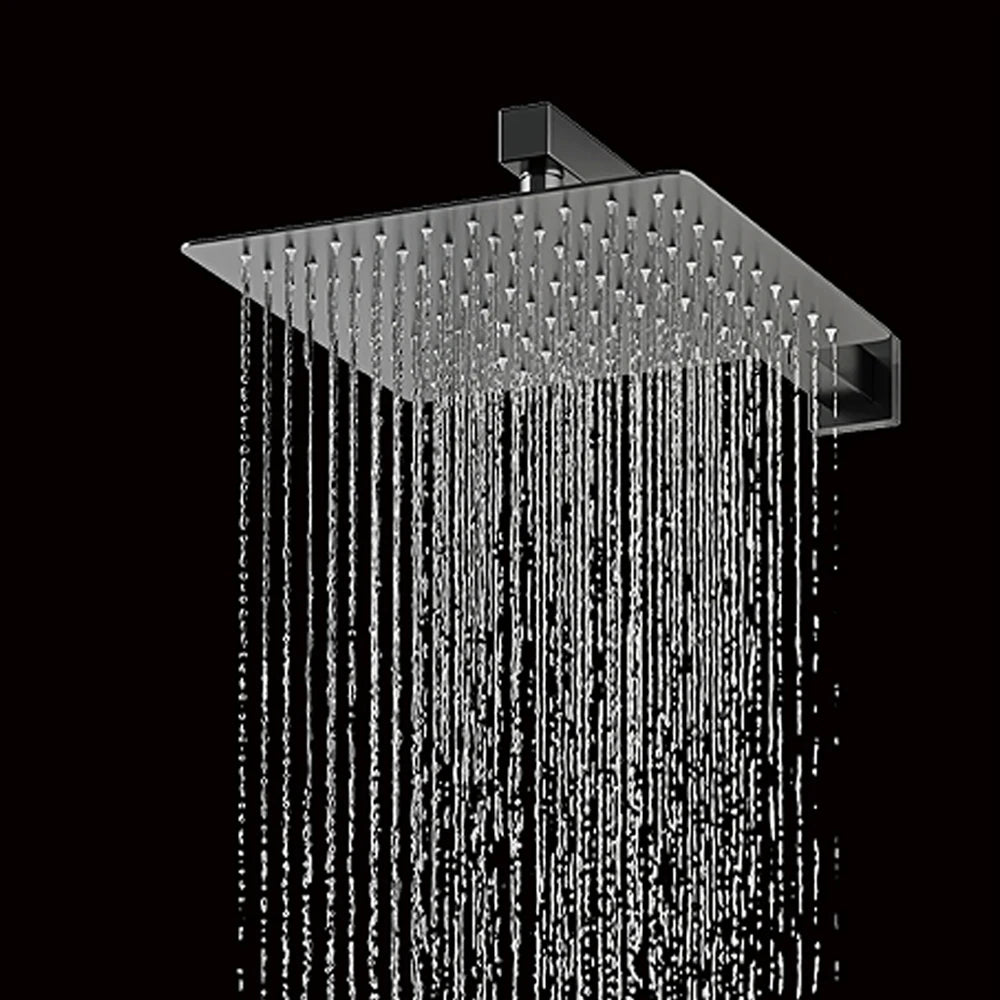 ANTNX Thermostatic Digital Display Shower Faucet 38 Degrees Adjustable Knob Hot and Cold Bathroom Tap 10 Inches Head Shower System Set ANTNX.COM