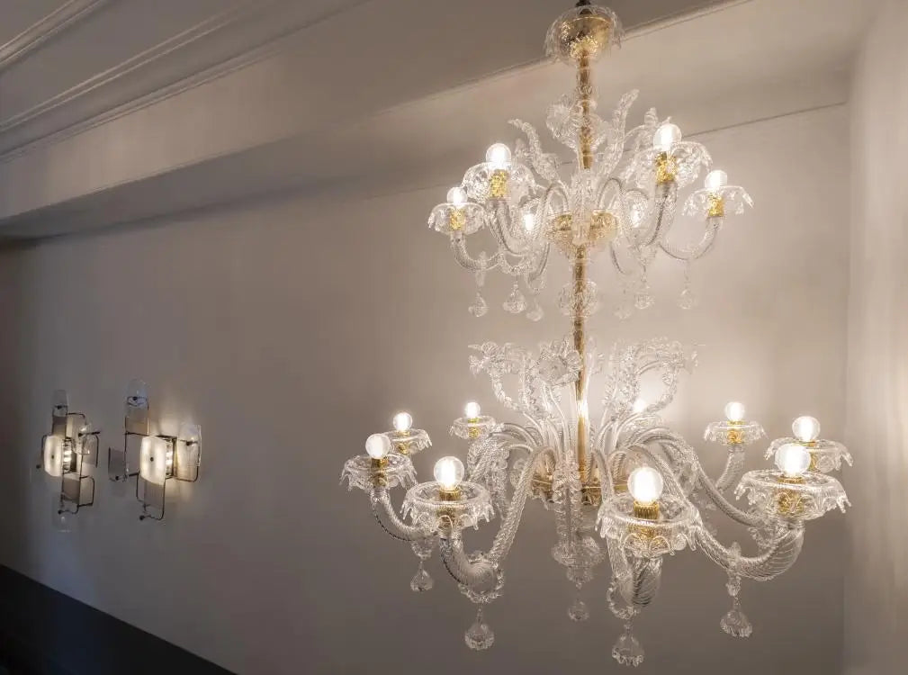 New Product Indoor Crystal Flower Decoration Villa Hotel Lobby Wedding Hall Custom K9 Crystal Led Candle Chandelier