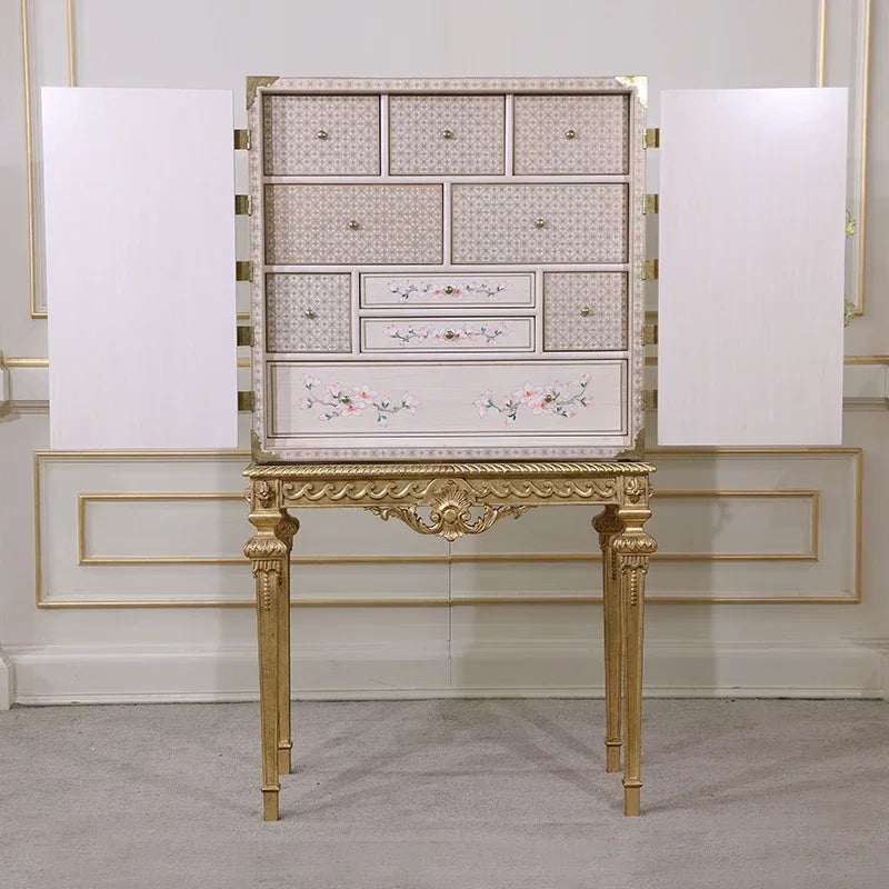 MMOOKA European-Style Multi-Functional Home Bedroom Side Cabinet Wall-Mounted Storage Cabinet