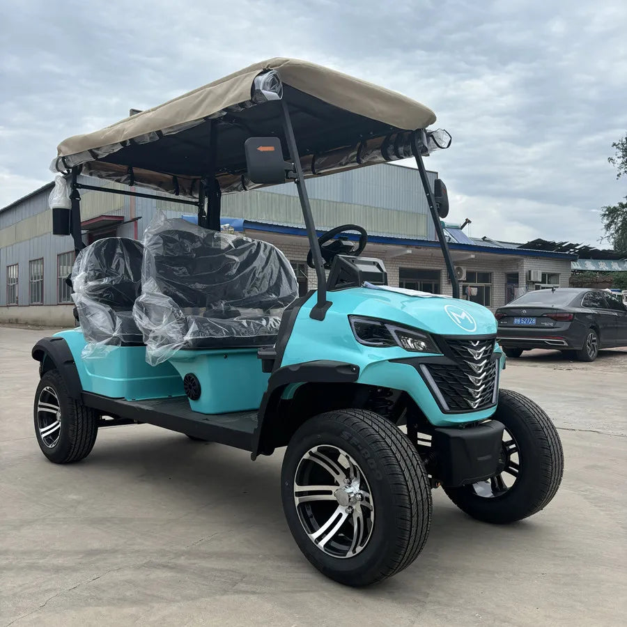 ANTNX Lifted Four Wheels Club Car Golf Buggy Cart off Road Hunting Lithium Battery 4 Seaters Electric Golf Cart ANTNX.COM