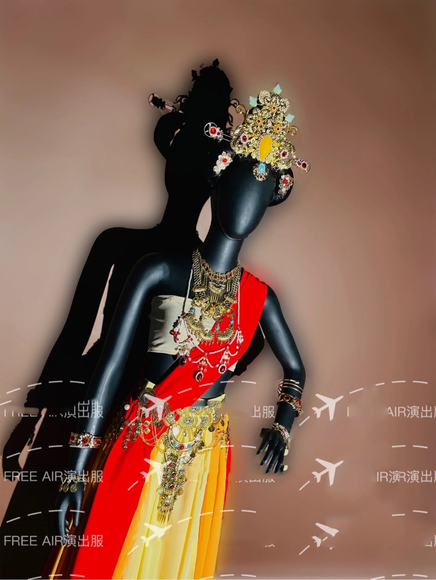 Dunhuang Feitian Series Theme GOGO Dance Team DS Atmosphere Interactive Performance Clothing