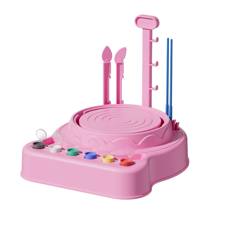 MMOOKA MMOOKA Kids Pottery Wheel Kit Electric Clay Wheel with Clay and Sculpting Tools Pottery Painting Art Kit DIY Clay Maker for Boys GirlsMMOOKA.COM