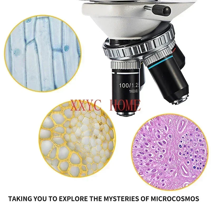 MMOOKA 350B New Design Smartphone Microscpio  Binocular Biological Microscope Compound  Profesional Blood Microscope 2500X