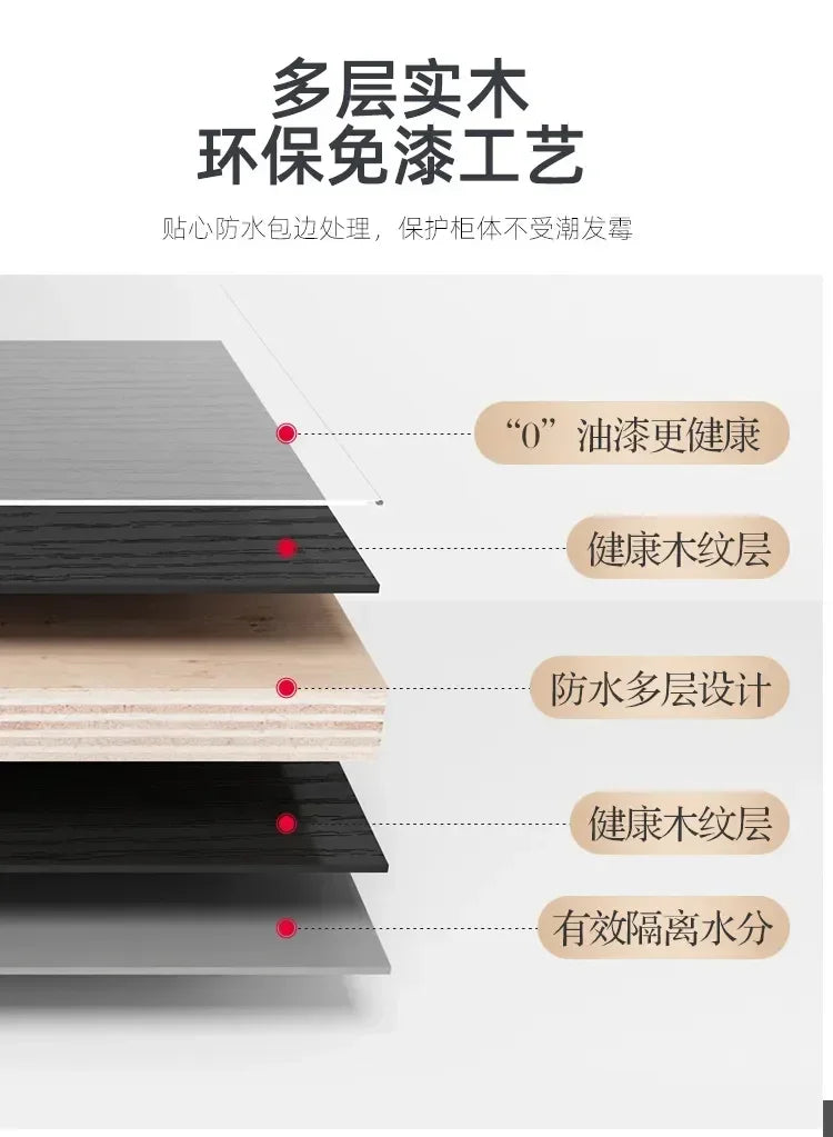 MMOOKA Stone Basin Bathroom Cabinet Furniture Bathroom Modern Smart Slate Integrated Combination Vanity Washbasin Washbasin Washstand