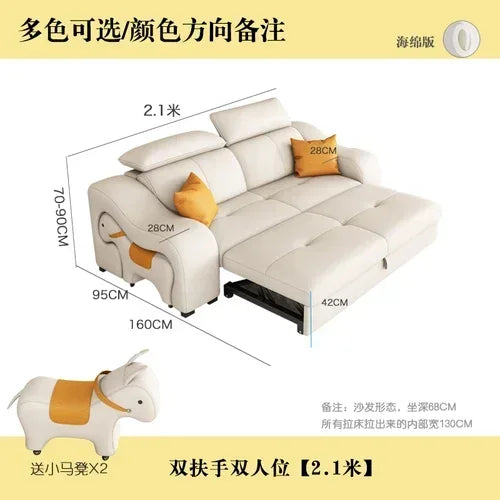 MMOOKA Sofá Modular individual para sala de estar, mueble plegable para jardín, oficina, Convertible, HDH