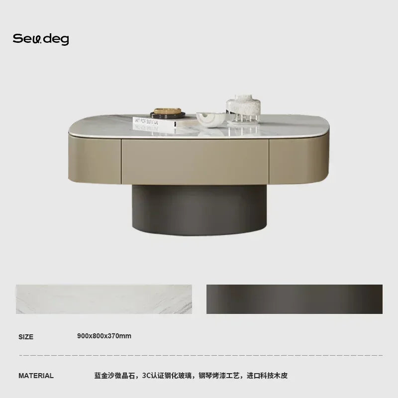 MMOOKA Living Room Home Minimalist High Sense Internet Celebrity Square Child and Mother Tea Table