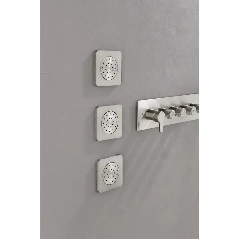 Wall-Mounted Waterfall Rain Shower System with 3 Body Sprays & Handheld Showerhead for Ultimate Bathing Experience