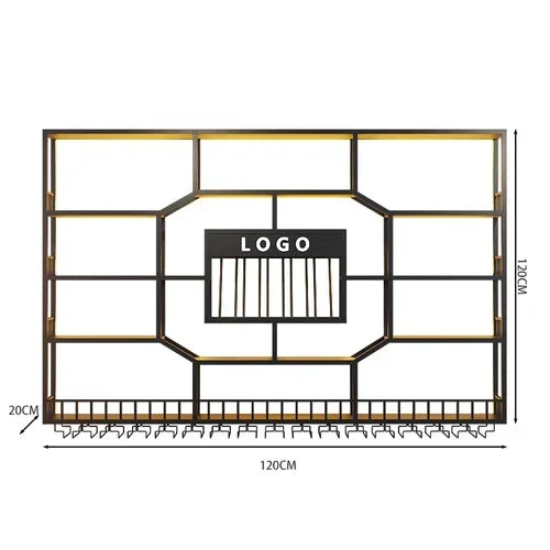 MMOOKA Black Display Wine Racks Wall Mounted Hanging Commercial Wine Bar Cabinet Restaurant Home Meuble Rangement Vin Decorations
