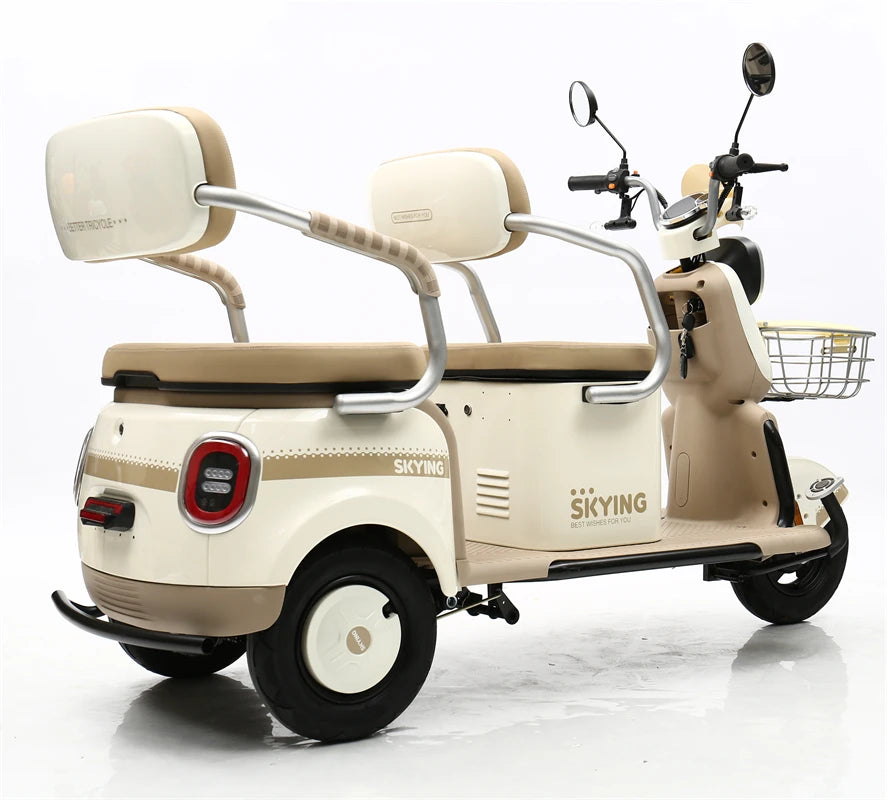 ANTNX New Household High-speed Electric Tricycle 60v 800W Three Wheels Electric Vehicle Passengers 1000W Elderly Electro-Tricycle ANTNX.COM
