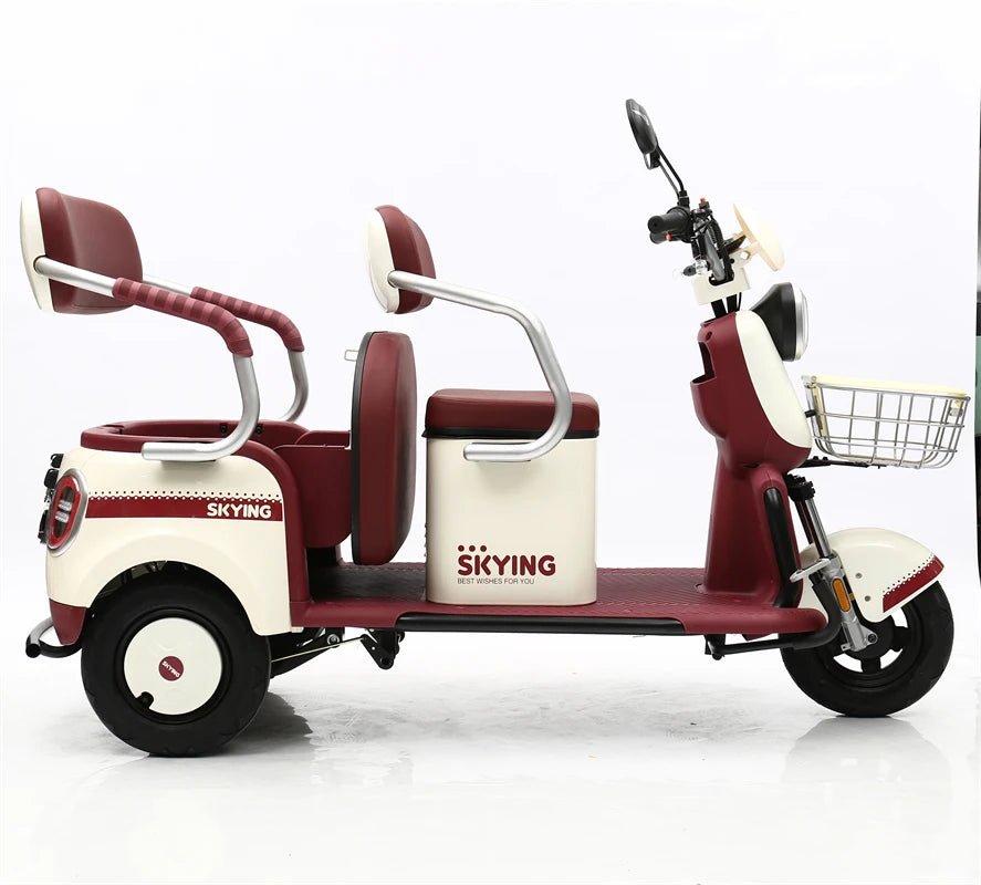 ANTNX New Household High-speed Electric Tricycle 60v 800W Three Wheels Electric Vehicle Passengers 1000W Elderly Electro-Tricycle ANTNX.COM
