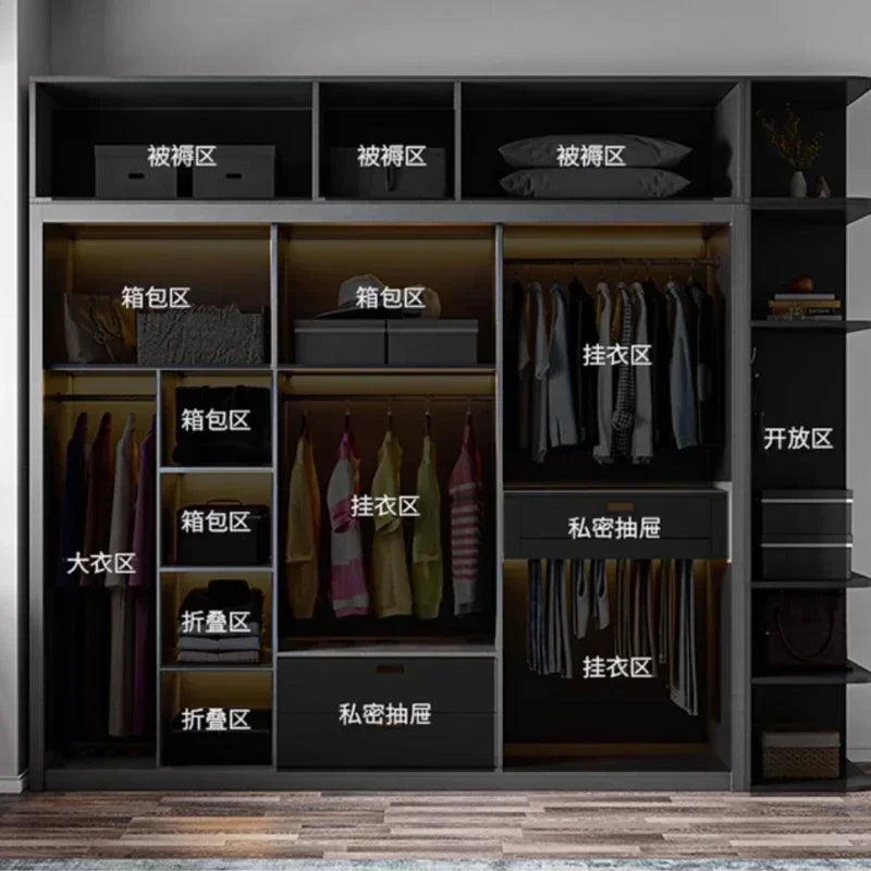 Scaffale scaffale armadi organizzatore biancheria intima Nordic Storage armadi aperti armadio moderno Ropero Armable