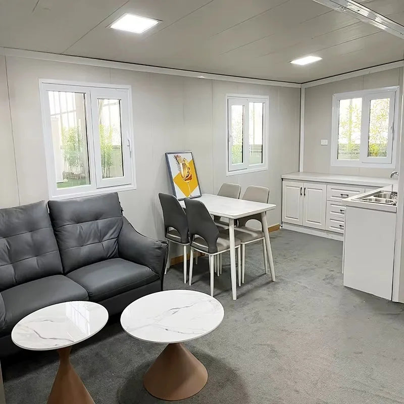 ANTNX Wholesale 20ft Expandable Prefab Tiny Home 2 Bedroom Modular Container House Fully Equipped Bathroom Kitchen Factory Price ANTNX.COM