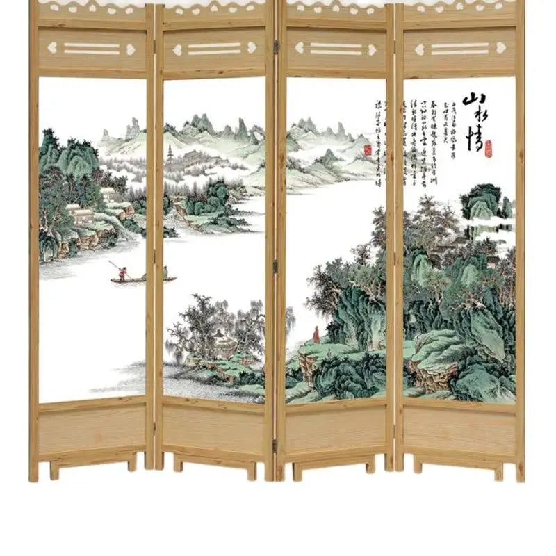 Screen Home Wooden Screen Partition Living Room, Bedroom, Chinese Style Fashion Office, Modern Hotel Folding Screen