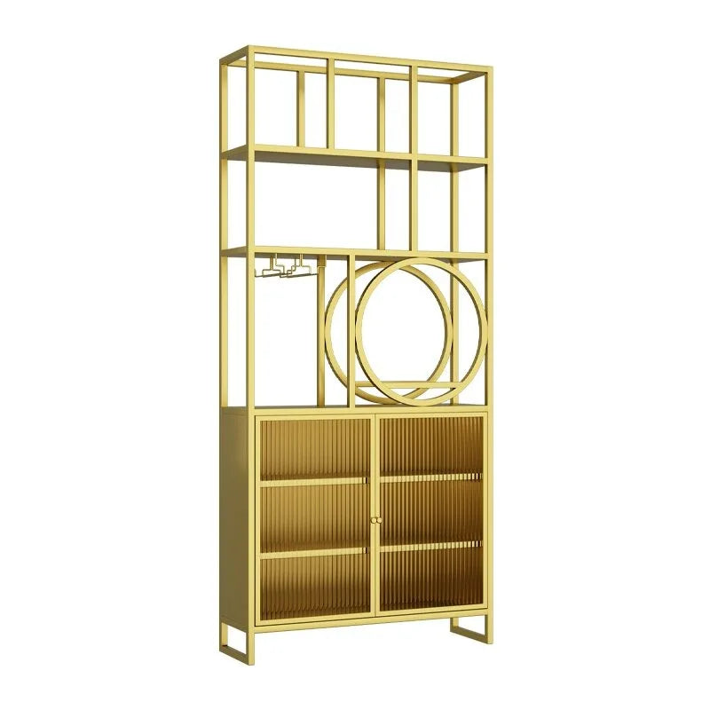 Screen partition simple modern luxury living room Changhong glass shelf wine cabinet shoe cabinet