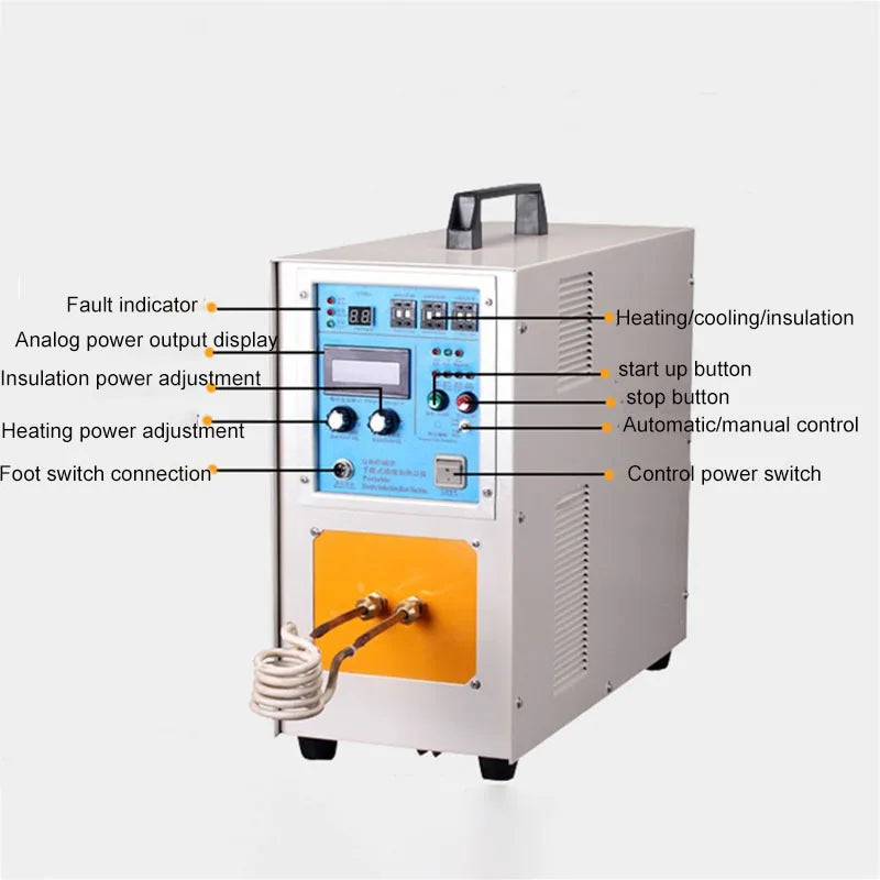 MMOOKA MMOOKA CFZHTE 15KW High Frequency Induction Heater Furnace 30-100KHz Iron Welder Heat Treatment ForgingMMOOKA.COM