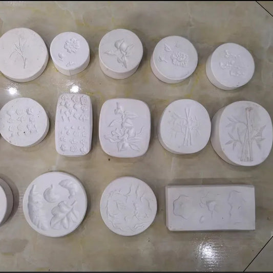 MMOOKA MMOOKA Differents Kinds of Flower Bamboo Pattern Molds For Handmade DIY Pottery Ceramic Porcelain Gypsum Moulds Art ToolsMMOOKA.COM
