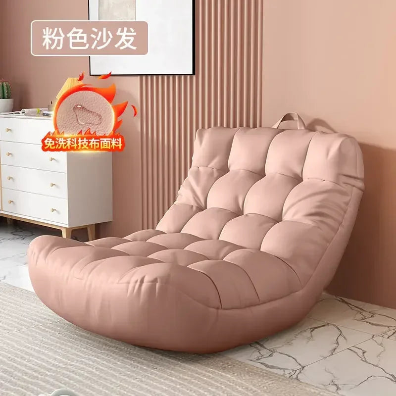 MMOOKA Lazy Sofa Bedroom Balcony Bay Window Tatami Caterpillar Bean Bag Sofa Chair Foldable Floor Adjustable Lounge Sofa