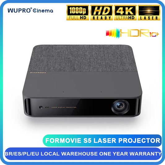 Formovie S5 Laser Projector Mini Portable For Home Theater 1100ANSI Lumens 1080P Full HD Smart TV Outdoor Camping Beamer Cinema