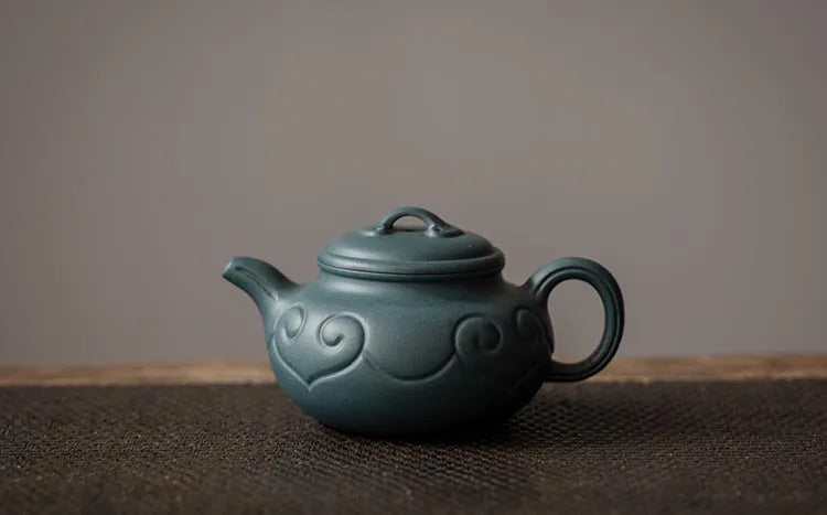 Cha Xiang Ji Purple Clay Pot Yang Fei Raw Ore Ink Green Mud Imitation Drum Ruyi